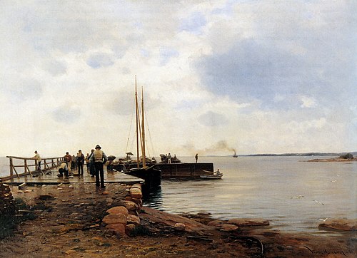 Eckerö Post Quay, 1885, Victor Westerholm
