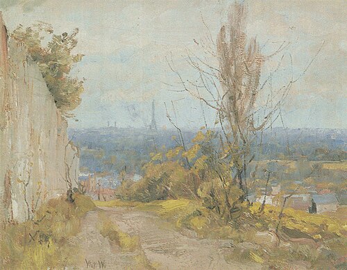 Paris från Mont-Valérien, 1890, Victor Westerholm