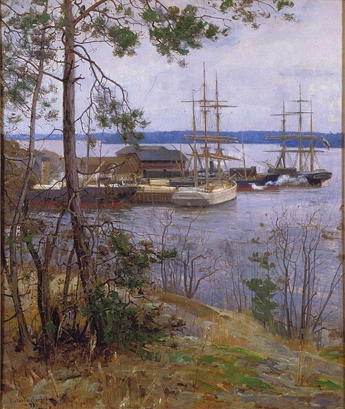 Sörnäinen Harbour, 1893, Victor Westerholm