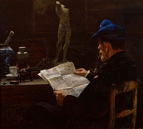 In the Studio, 1883, Victor Westerholm
