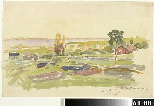 Landscape Study from Bomarsund, 1895, Victor Westerholm
