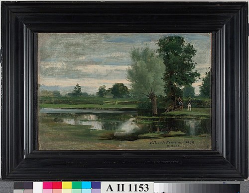 Hollantilainen maisema, 1879, Victor Westerholm