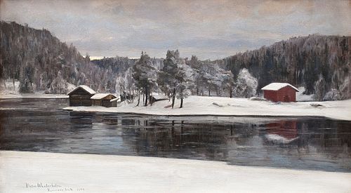 Winter Landscape from Kymintehdas, 1899, Victor Westerholm