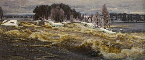 Vallinkoski Rapids, 1913, Victor Westerholm