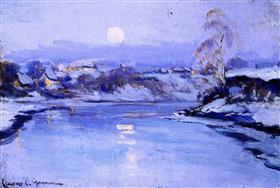 moonrise, 1909, Clarence Gagnon