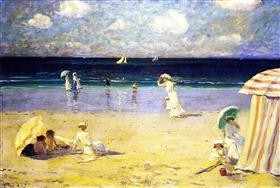 Brise d'été à Dinard, 1907, Clarence Gagnon