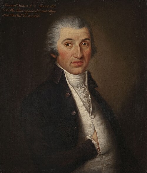 Portrait of John O'Connor (1760-1802), professor at the University of Vilnius, 1812, Jan Damel