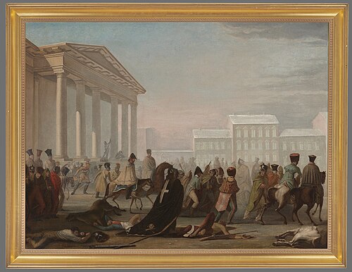 Retreat of Napoleon's army, , Jan Damel
