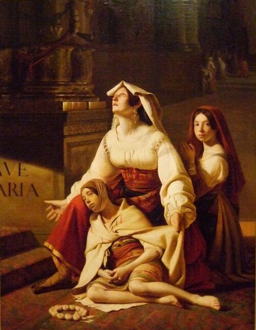 Le voeu à la madone, 1835, Claude Bonnefond