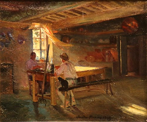 Intérieur de ferme, 1903, Claude Firmin