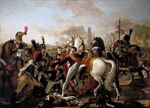 Napoléon Ier, blessé au pied devant Ratisbonne, est soigné par le chirurgien Yvan, 23 avril 1809, 1810, Pierre-Claude Gautherot