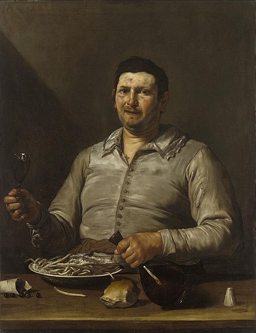 The sense of taste, 1613, José de Ribera