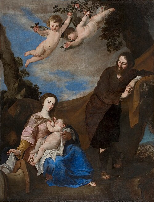 Descanso en la huida a Egipto, 1645, José de Ribera