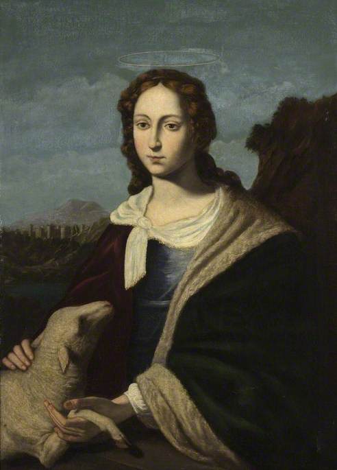 Saint Agnes and the Lamb, 1651, José de Ribera