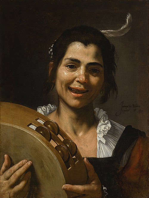 Girl with a Tambourine, 1637, José de Ribera