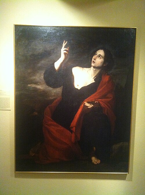 Saint John the Evangelist at Patmos, 1650, José de Ribera
