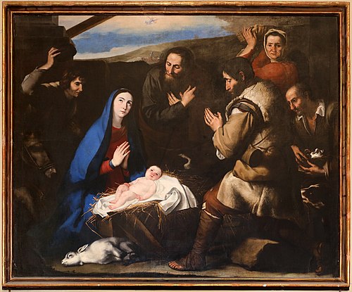 Adoration of the shepherds, 1650, José de Ribera