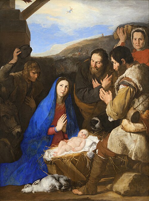 L'Adoration des bergers, 1650, José de Ribera