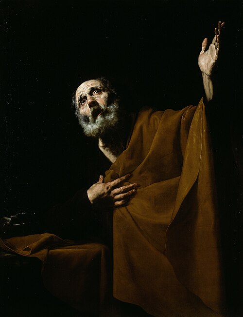 Penitent Saint Peter, 1630, José de Ribera