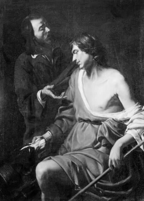Sitting Person Conversing One Standing, 1629, José de Ribera