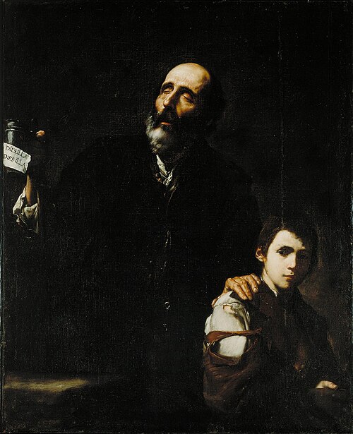 Blind Beggar and his Boy, 1632, José de Ribera