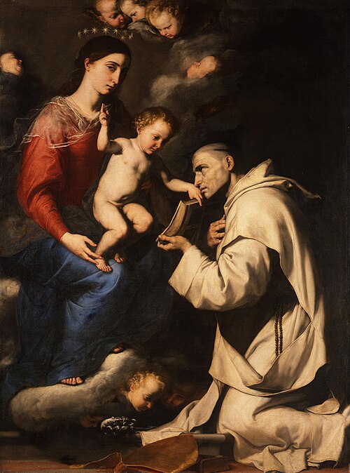 Madonna with the Christ Child and Saint Bruno, 1624, José de Ribera