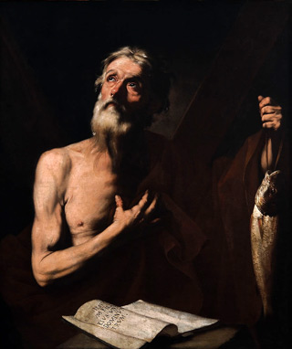 Saint Andrew, patron of the fishermen, 1634, José de Ribera