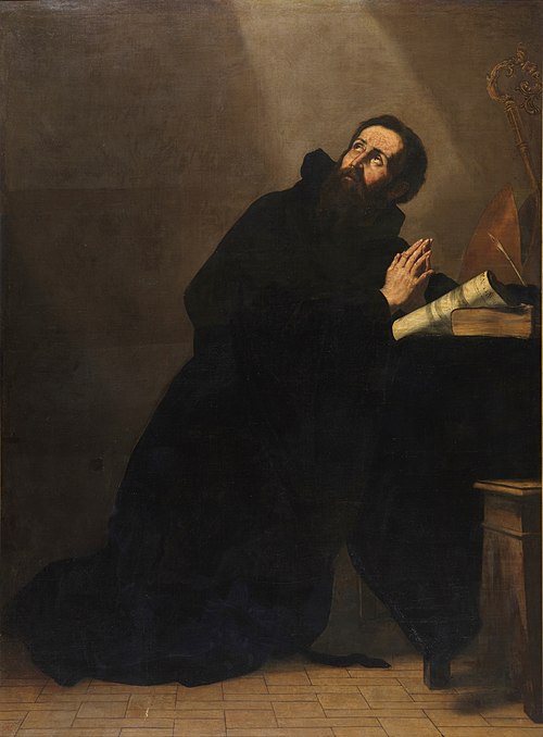 San Agustín en oración, 1601, José de Ribera