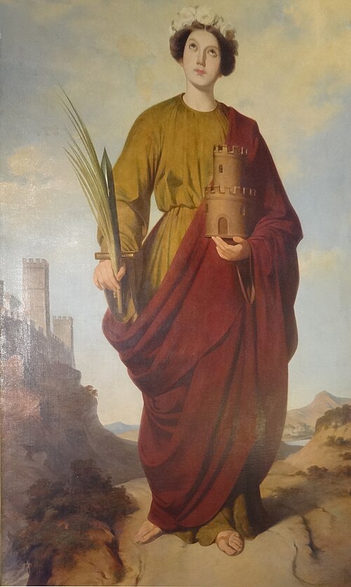 S. Barbara, 1850, Claudi Lorenzale