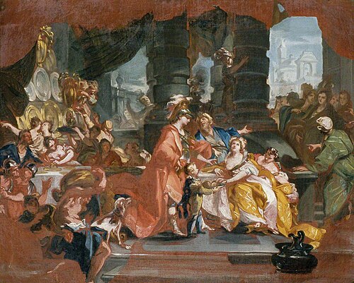The Banquet of Alexander and Roxana, 1740, Claudio Francesco Beaumont