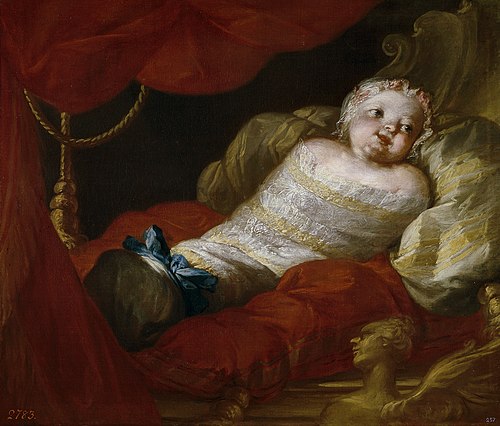 La infanta Isabel de Borbón y Sajonia princesa de Nápoles, 1741, Clemente Ruta