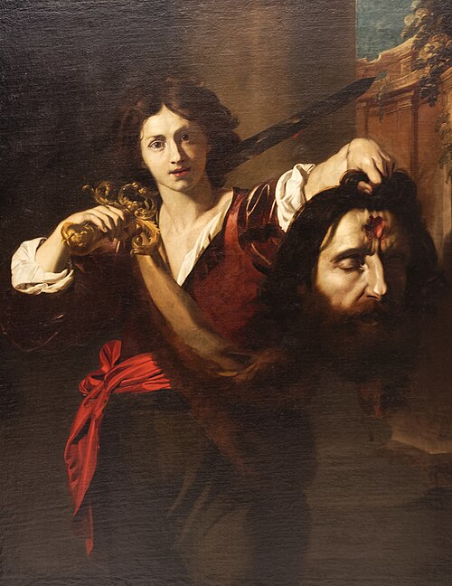 David triomphant tenant la tête de Goliath, 1625, Nicolas Régnier