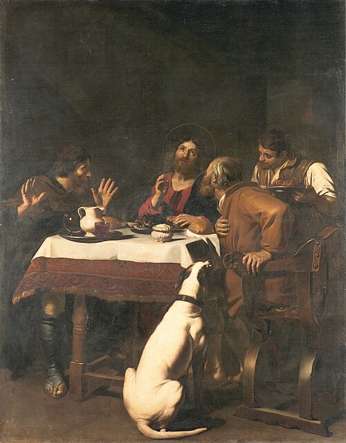 Le repas à Emmaüs, 1632, Nicolas Régnier