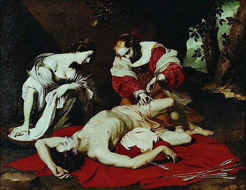 Saint Sebastian Tended by the Holy Irene, , Nicolas Régnier