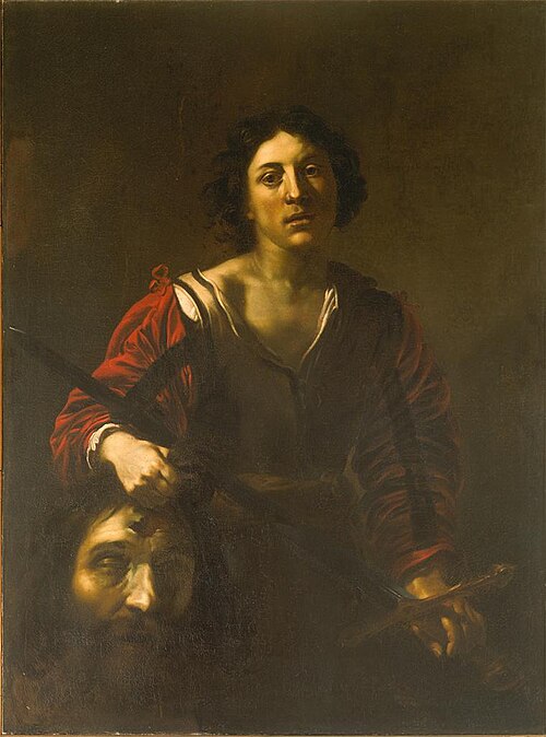 David with the Head of Goliath, 1617, Nicolas Régnier