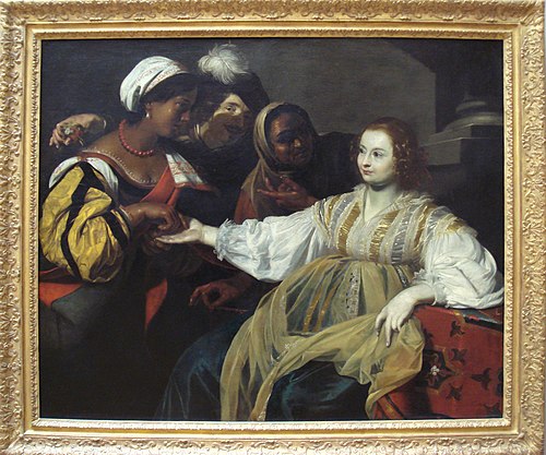 La Diseuse de bonne aventure, 1626, Nicolas Régnier
