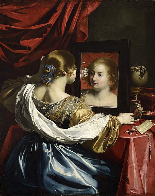 Jeune femme à sa toilette ou Vanité, 1626, Nicolas Régnier
