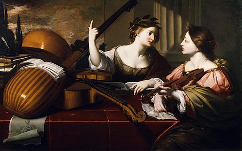 Divine Inspiration of Music, 1640, Nicolas Régnier