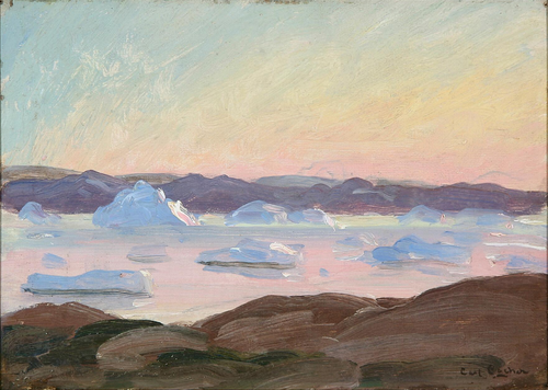 A fiord in Greenland., 1910, Carl Locher