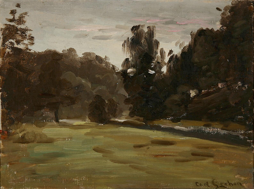 Woodlands at Röstumga, Sweden., 1892, Carl Locher