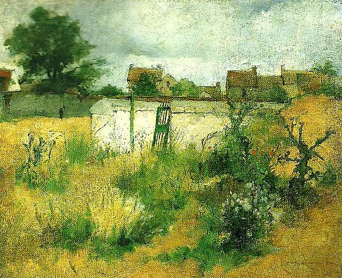 landskapsstudie fran Barbizon, 1880, Carl Locher