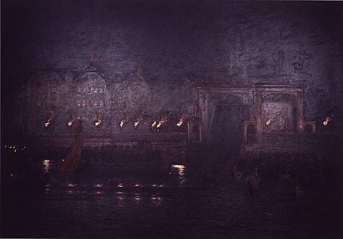 Frederik VII's ligfærd d. 2. december 1863, 1889, Carl Locher