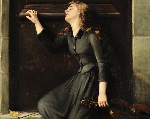 Jeune femme au violon, 1890, Clémence Richey