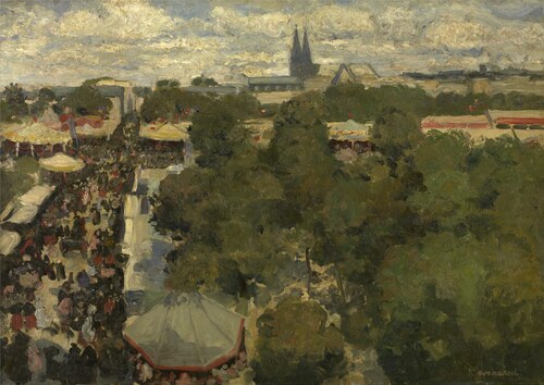 Sunday Fair at Les Invalides, 1897, Henri Evenepoel