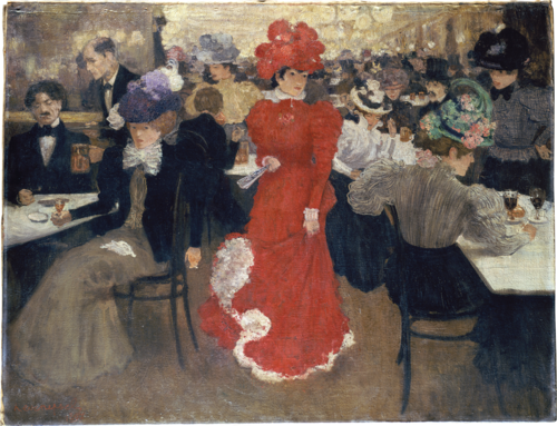 Au Café d'Harcourt à Paris, 1897, Henri Evenepoel