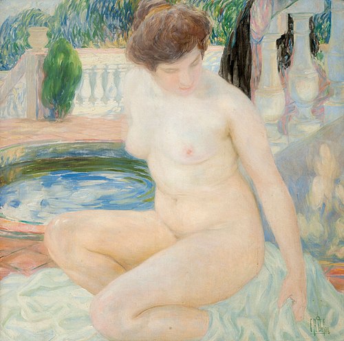 The bath, , Clémentine-Hélène Dufau
