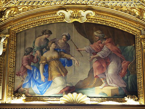 Esther et Assuérus, 1637, Giovanni Francesco Romanelli