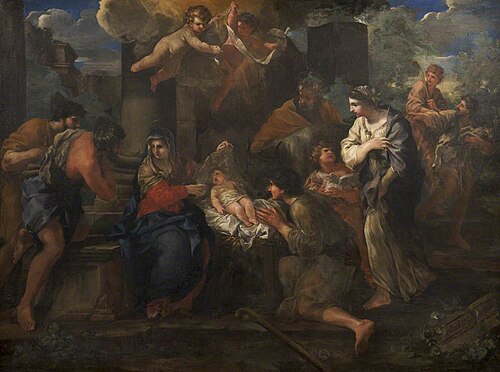 Adoration of the Shepherds, , Giovanni Francesco Romanelli
