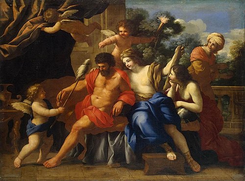 Hercules and Omphale, 1650, Giovanni Francesco Romanelli