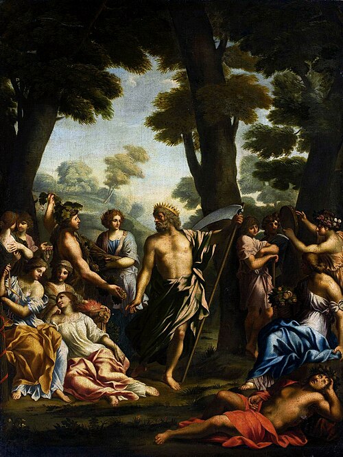 Satyr and Nymphs., 1700, Giovanni Francesco Romanelli